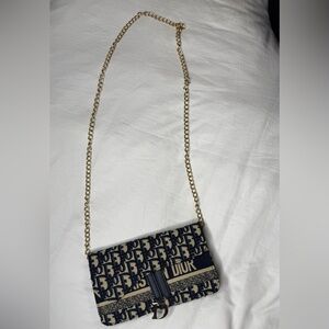 D Medium Saddle Pouch with Chain